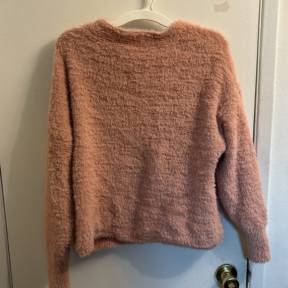 LCW CASUAL KNITWEAR LARGE PINK CARDIGAN GENTLY WORN FUZZY - Picture 6 of 6